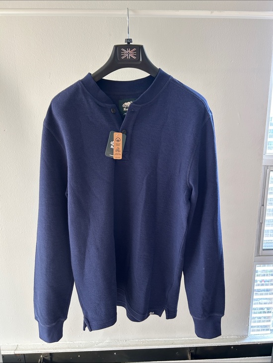 Roots Other - Roots Navy Waffle Henley Shirt